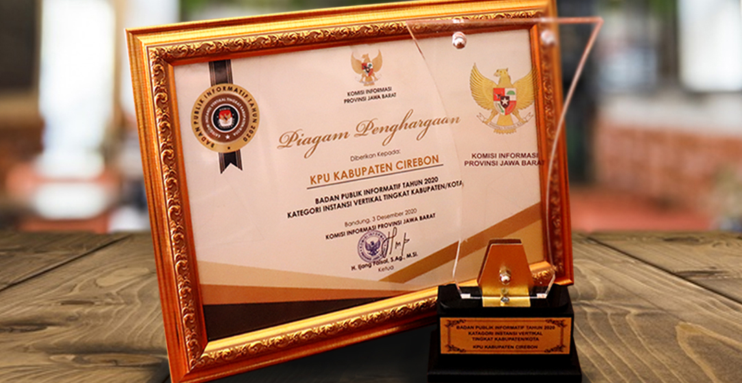 Piagam Penghargaan dari Komisi Informasi Provinsi Jawa Barat