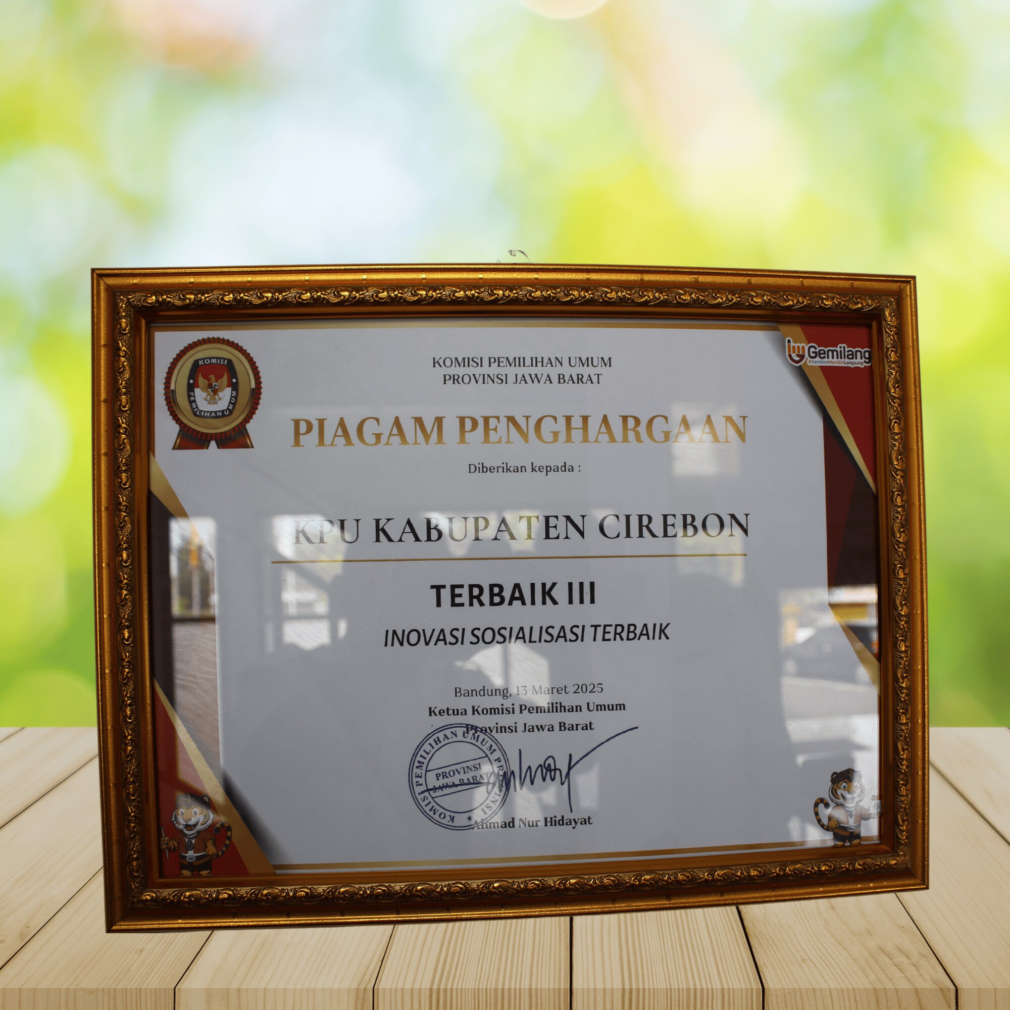Penghargaan Inovasi Sosialisasi Terbaik III